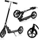 Lionelo luca step - opvouwbare scooter tot 100 kg - abec-7 lagers - 200 mm wielen - shockresist demping - 3 hoogte-instellingen - antislip platform - tieners volwassenen