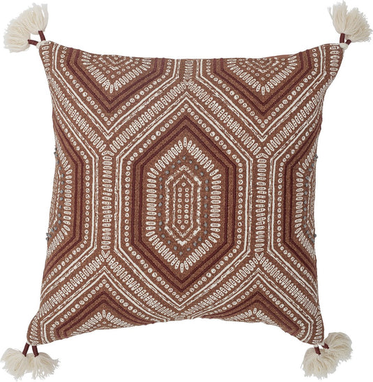 Creative collection feluka cushion, brown, cotton