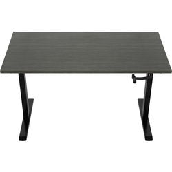 Zit-sta-bureau euroseats crank burslibl160log donkergrijs, zwart eiken metaal