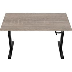 Zit-sta-bureau euroseats crank burslibl160rob bruin, zwart eiken metaal