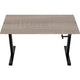 Zit-sta-bureau euroseats crank burslibl160rob bruin, zwart eiken metaal