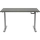 Zit-sta-bureau euroseats crank bursligr120log donkergrijs, grijs eiken metaal
