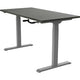 Zit-sta-bureau euroseats crank bursligr180log bruin, grijs eiken metaal