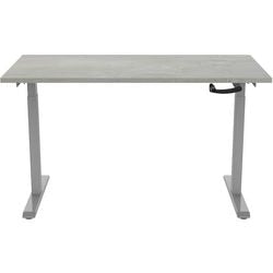 Zit-sta-bureau euroseats crank bursligr120oxy grijs beton metaal