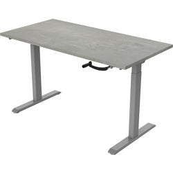 Zit-sta-bureau euroseats crank bursligr160oxy grijs beton metaal