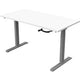 Zit-sta-bureau euroseats crank bursligr140wit grijs, wit metaal