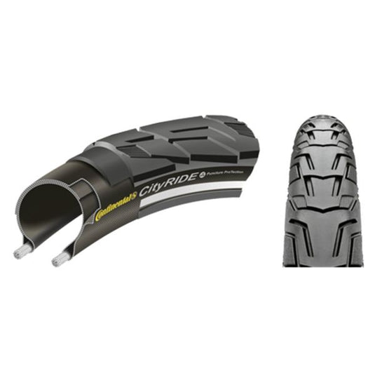 Continental buitenband ride city breaker 37-622 zwart reflectie