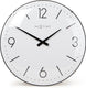 Nextime basic dome – wandklok – 35 cm – bol glas – wit