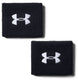 Under armour performance wb-blk heren zweetband - zwart - wit