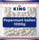 King - pepermunt ballen - 1kg