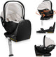 Lionelo moxie i-size set – autostoeltje met draaibare isofix-basis – autostoel rwf vanaf geboorte – bamboe stof – 360° rotatie – magnetische gordelhaakjes – dri-seat – hoofdsteun met memory foam – 4,3 kg – ademend wasbaar