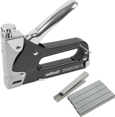 Wolfcraft - handtackerset - nietpistool inclusief 1000 nietjes - tacocraft 7 - 7089000