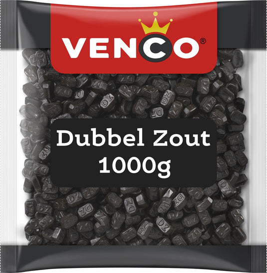 Venco dubbel zout - zoute drop - 1000g