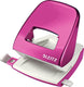 Leitz wow perforator 2-gaats - perforeert tot 30 vel - roze metallic