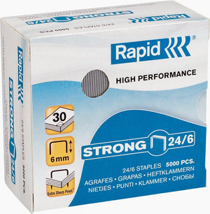 Rapid nieten 24 6 mm strong 5.000 st., box