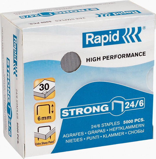 Rapid nieten 24 6 mm strong 5.000 st., box