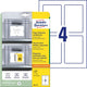 Etiketten avery zweckform 8001-5 wit a4
