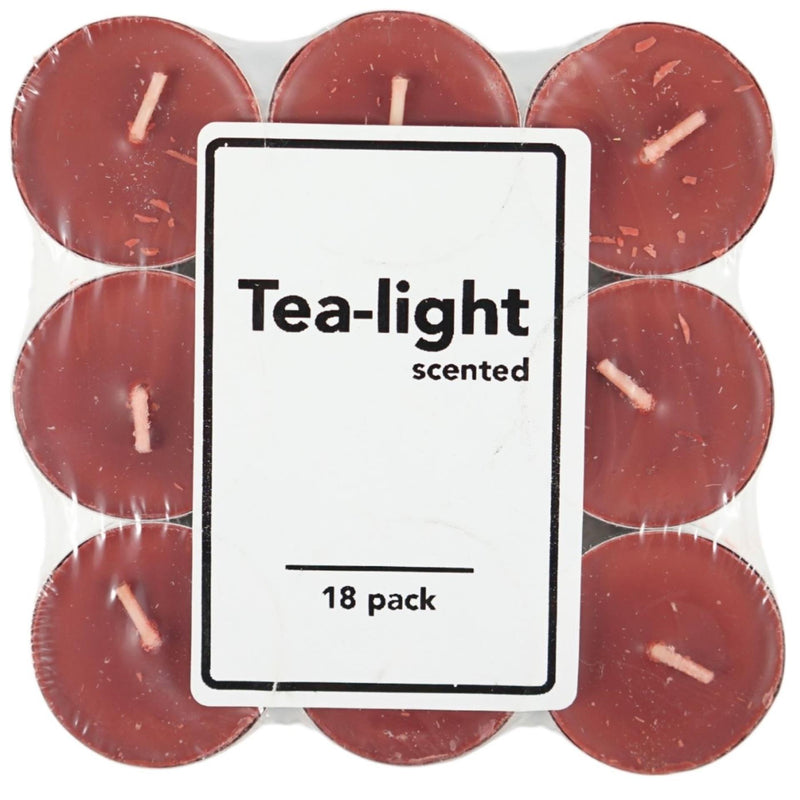 Afbeelding laden in galerijviewer, Geurtheelichten appel kaneel 4cm set a 18 stuks
