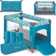 Lionelo stefi campingbedje 3 in 1 - baby bed inklapbare box reisbedje - 60x120 cm - 0-36 maanden tot 15 kg - met comfort matras - zij-ingang met rits - wielen - transporttas - babybed babybox ledikant