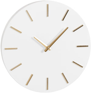 Mica decorations brixen wandklok - ø36 cm - wit