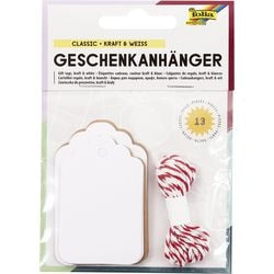 Labels folia papier bruin, wit