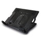 Act connectivity ac8110 laptopstandaard laptopkoeler (zwart, tot 17 in hoogte verstelbaar, 2-poorts hub)