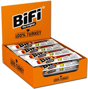 Bifi turkey - kalkoen salami stick - ideale vlees snack - voor tussendoor, onderweg of in de lunchtrommel - 24x20g