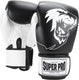 Super pro combat gear undisputed bokszakhandschoenen leder zwart wit medium