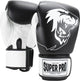 Super pro combat gear undisputed bokszakhandschoenen leder zwart wit extra large xl