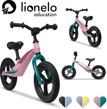 Lionelo bart tour - loopfiets - licht gewicht– 3,3 kg - perfect voor kinderen vanaf 2 jaar - ondersteund motorische ontwikkeling