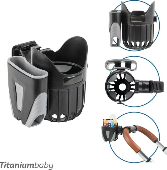 Titanium baby titaniumbaby universele telefoon en bekerhouder