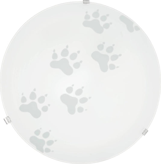 Eglo mars wand- en plafondlamp - ø 24, 5 cm - wit - dierenvoetjes