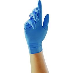 Wegwerphandschoenen unicare gs0033 blauw nitril
