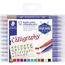 Afbeelding laden in galerijviewer, Staedtler design journey - calligraphy pen duo punt - set 12 st
