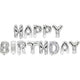 Ballon papstar happy birthday pet-folie zilver