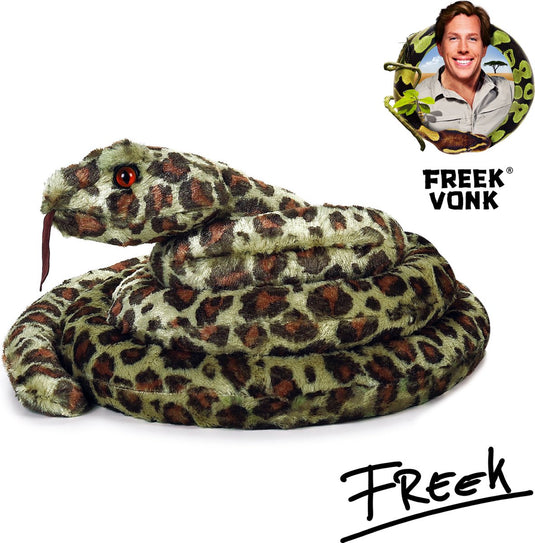 Freek vonk x bresser - knuffeldier - tina de tuinboa - gevuld met gerecycled materiaal