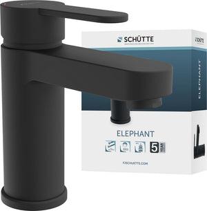 Schütte elephant wastafelkraan mat zwart
