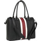 Laptoptas socha so-bb-red-stripe kunstleer zwart