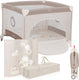 Lionelo bonnie kinderbox - babybox - tot 15 kg -zijwanden van luchtige gaas - ruime speelruimte - systeem voor snel in- en opvouwen - meegeleverde draagtas