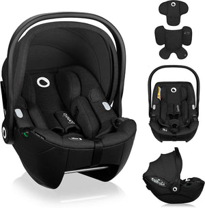 Lionelo moxie i-size - autostoel draagstoel vanaf geboorte - 40-87 cm - achterwaarts gericht (rwf) - bamboe stof - dri-seat - lichtgewicht 4,3 kg - isofix compatibel - memory foam - magnetische gordels - zonnekap - verstelbare hoofdsteun