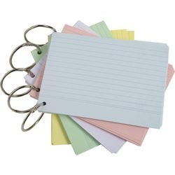 Indexkaarten exacompta 10380e kleurenassortiment papier