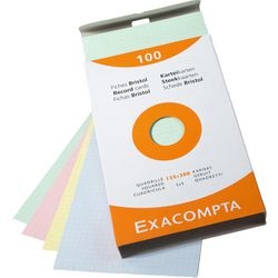 Indexkaarten exacompta 13273e kleurenassortiment papier