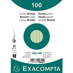 Indexkaarten exacompta 10849se groen papier