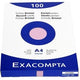 Indexkaarten exacompta 13336e roze papier