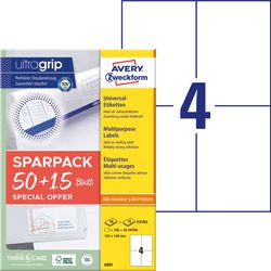 Etiketten avery zweckform wit