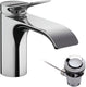 Hansgrohe vivenis ééngreeps wastafelmengkraan 80 met pop-up trekwaste chroom