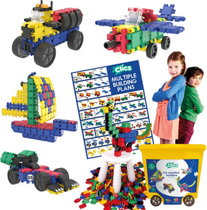 Clics rolbox bouwblokken - bouwset 25in1