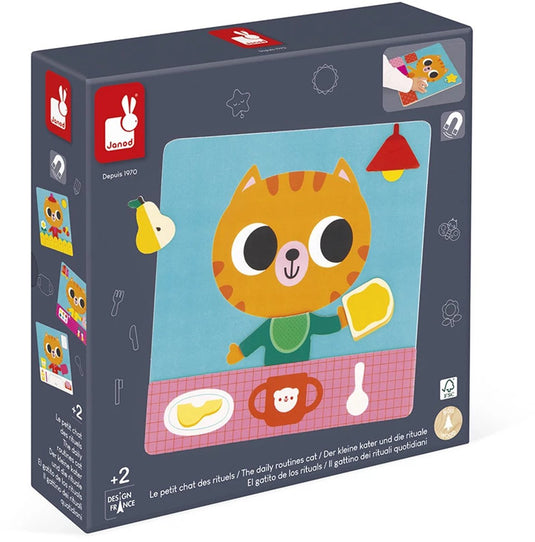Janod - magneetspel - dagelijkse rituelen van de kleine kat