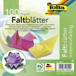 Knutselpapier folia 15 x 15 cm 70 g m² kleurenassortiment 100 vellen