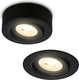 Briloner desi – opbouwspot 2-in-1 – opbouw- of inbouwspot – kantelbaar – warm wit licht – zwart – ø9 x 3 cm